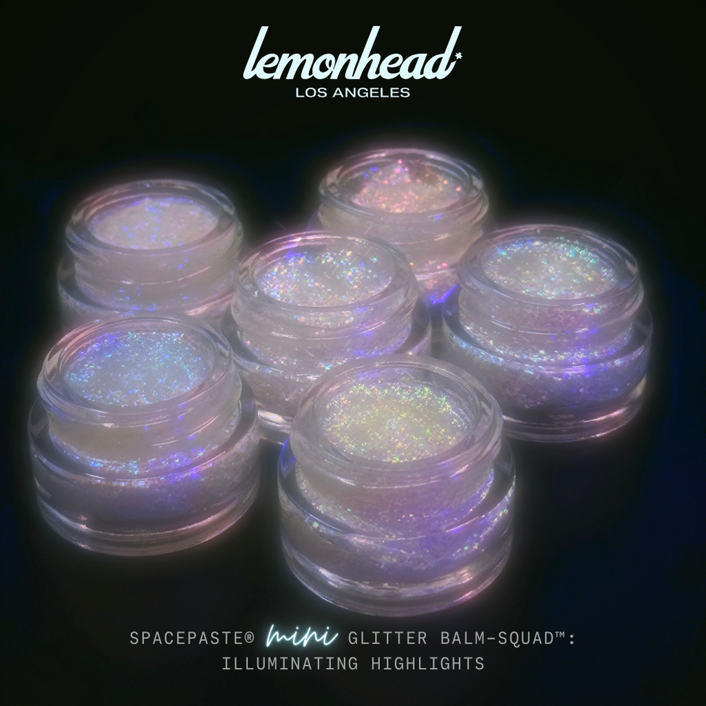 The latest collection from Lemonhead.LA Glowjam UV Glitter Balm Lemonhead.LA