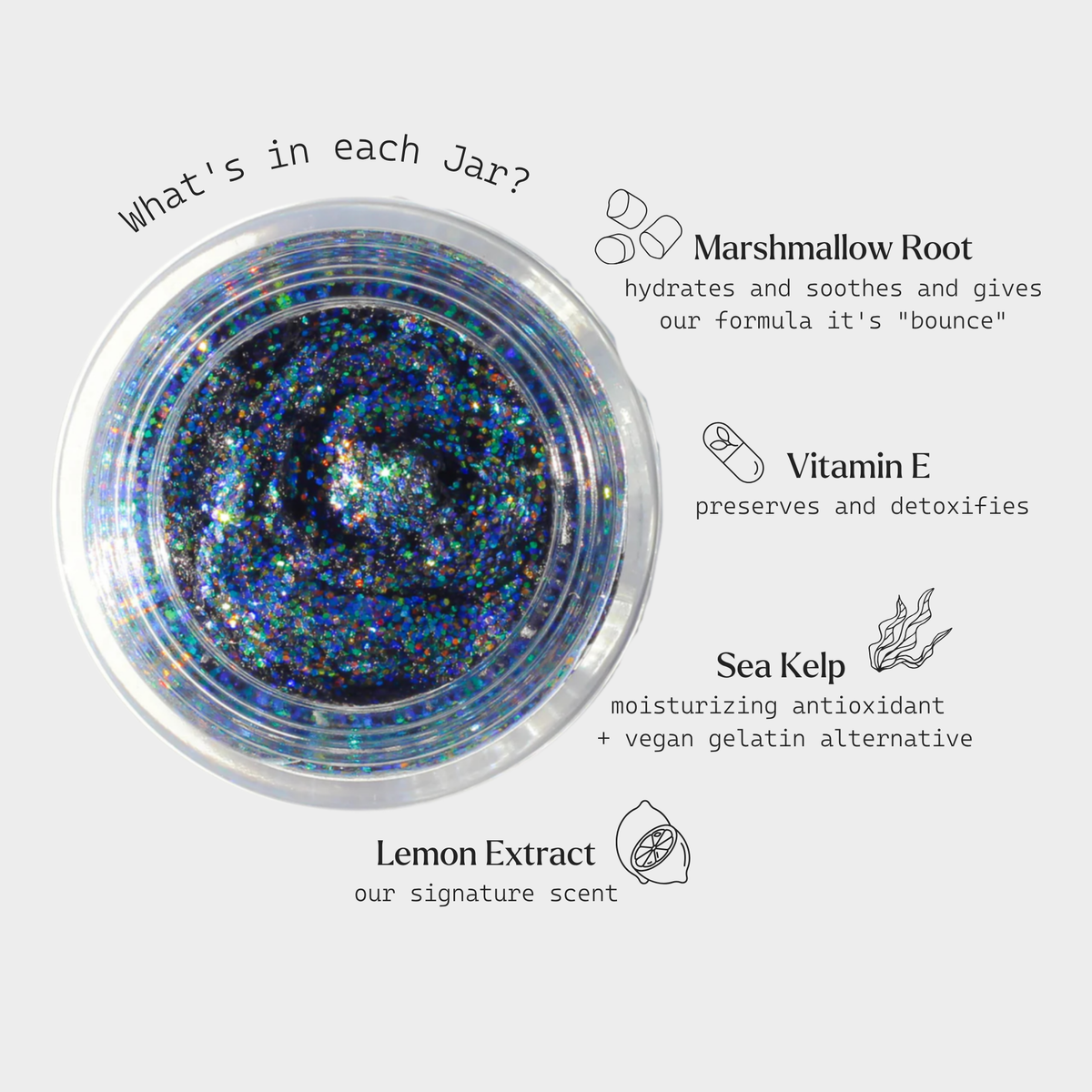 Spacepaste® Glitter Gel Concentrate - Dark Angel