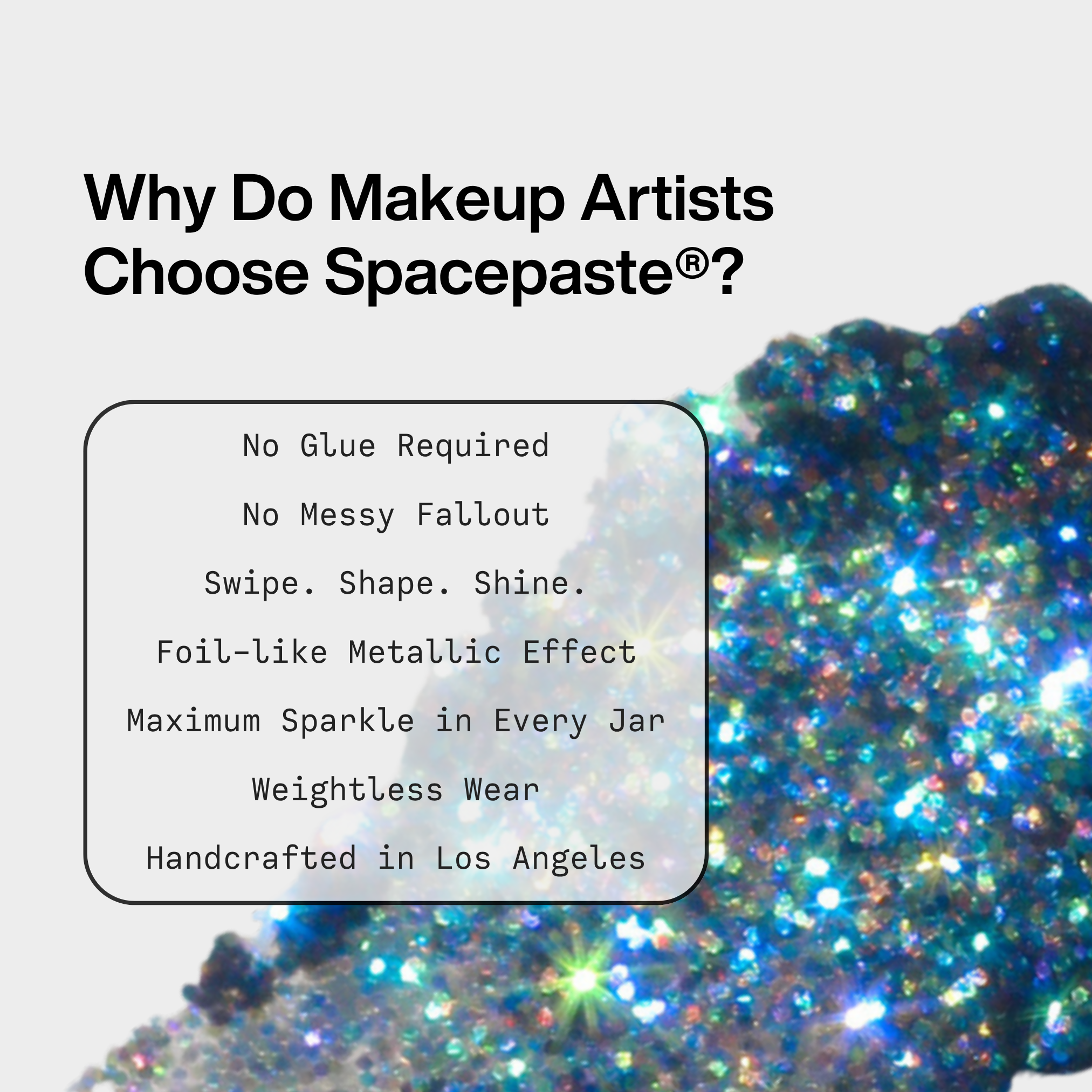Spacepaste® Glitter Gel Concentrate - Dark Angel
